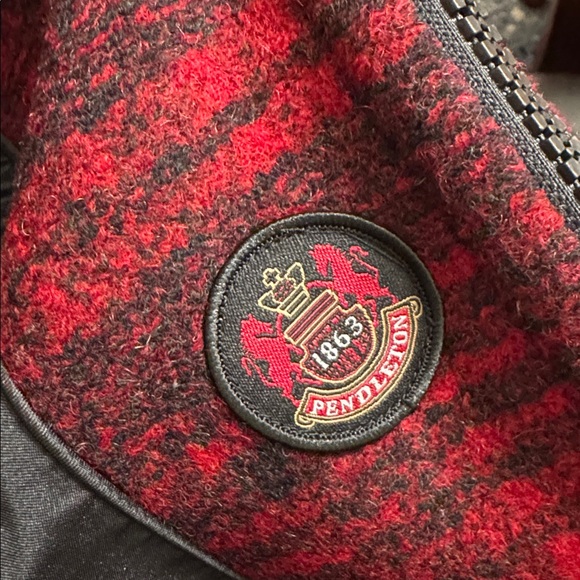 NWT Pendleton Women Wool Blend Walker Long Winter Coat Red Black Charcoal XL New - Picture 14 of 16